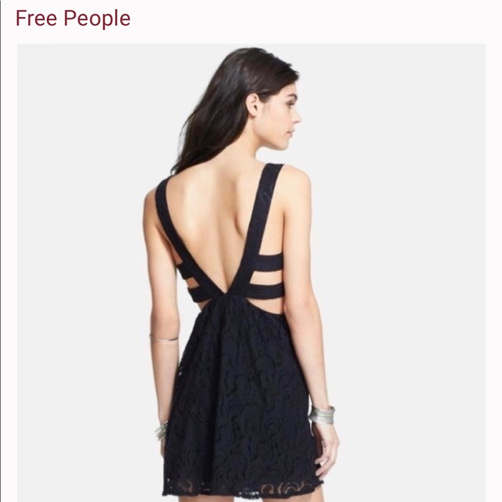 Free People Lace Black Dress Size 2